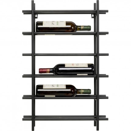 Wall Wine Shelf Cape Town 68cm black Kare Design