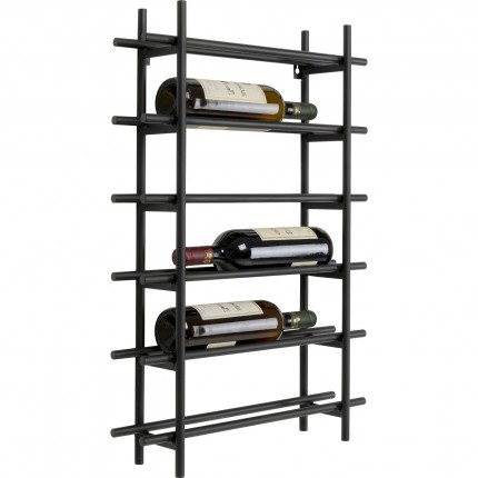 Wall Wine Shelf Cape Town 68cm black Kare Design
