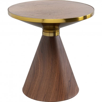 Side Table Cono Ø50cm walnut Kare Design