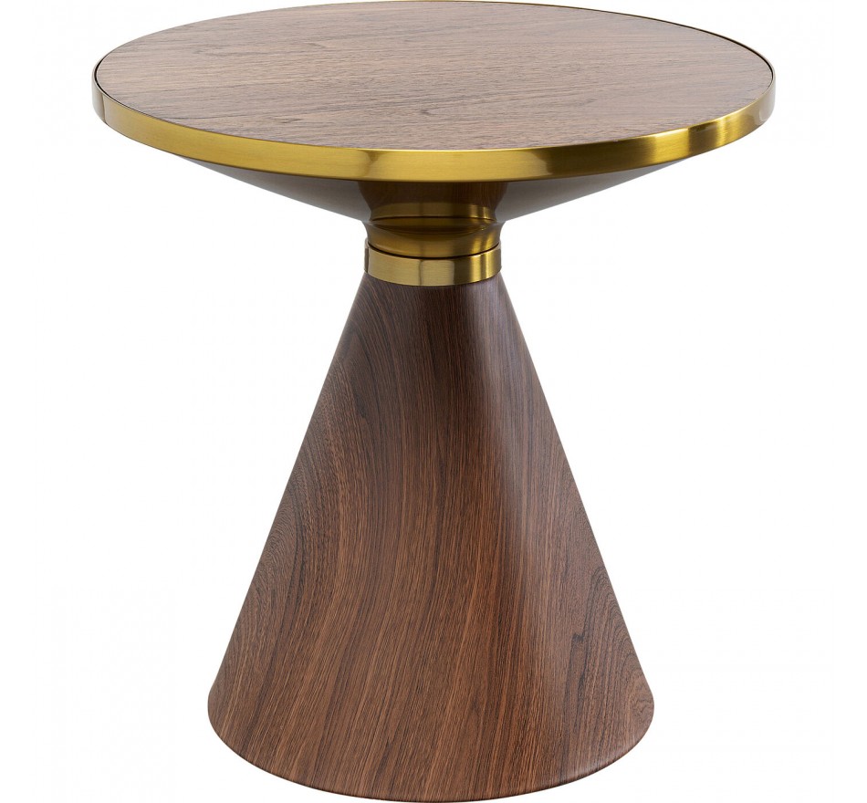 Side Table Cono Ø50cm walnut Kare Design