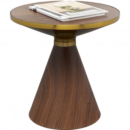 Side Table Cono Ø50cm walnut Kare Design