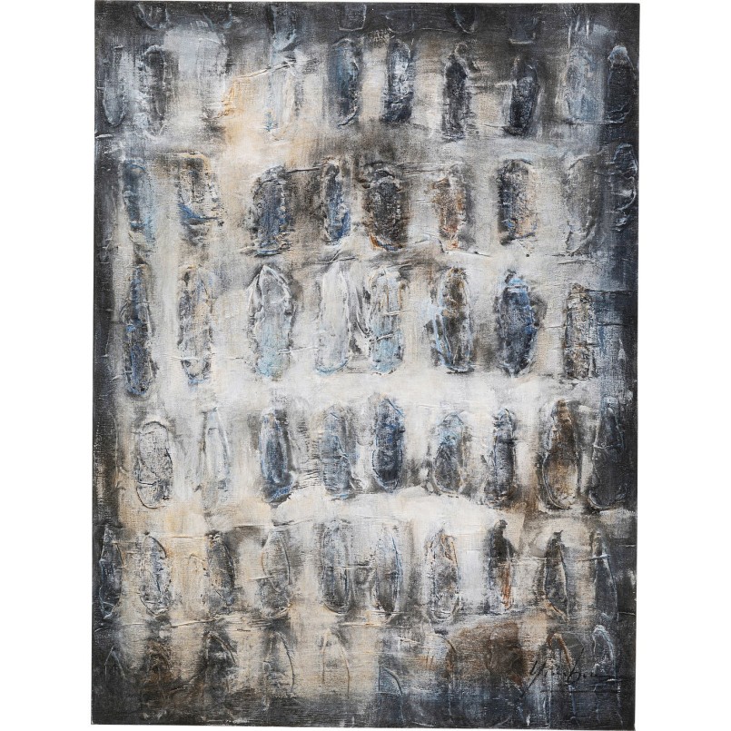 Tableau sur toile Shadows gris 90x120cm