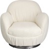 Fauteuil pivotant Nube bouclé