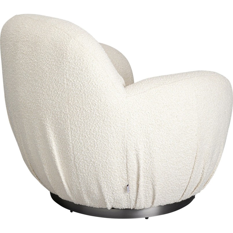 Fauteuil pivotant Nube bouclé