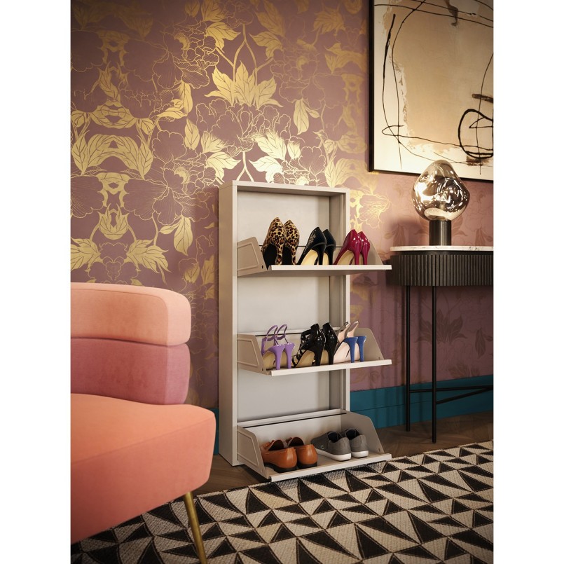 Shoe Container Caruso cream 3 drawers Kare Design