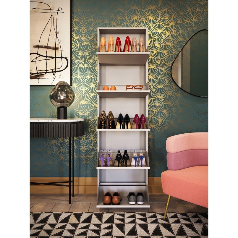 Shoe Container Caruso cream 5 drawers Kare Design