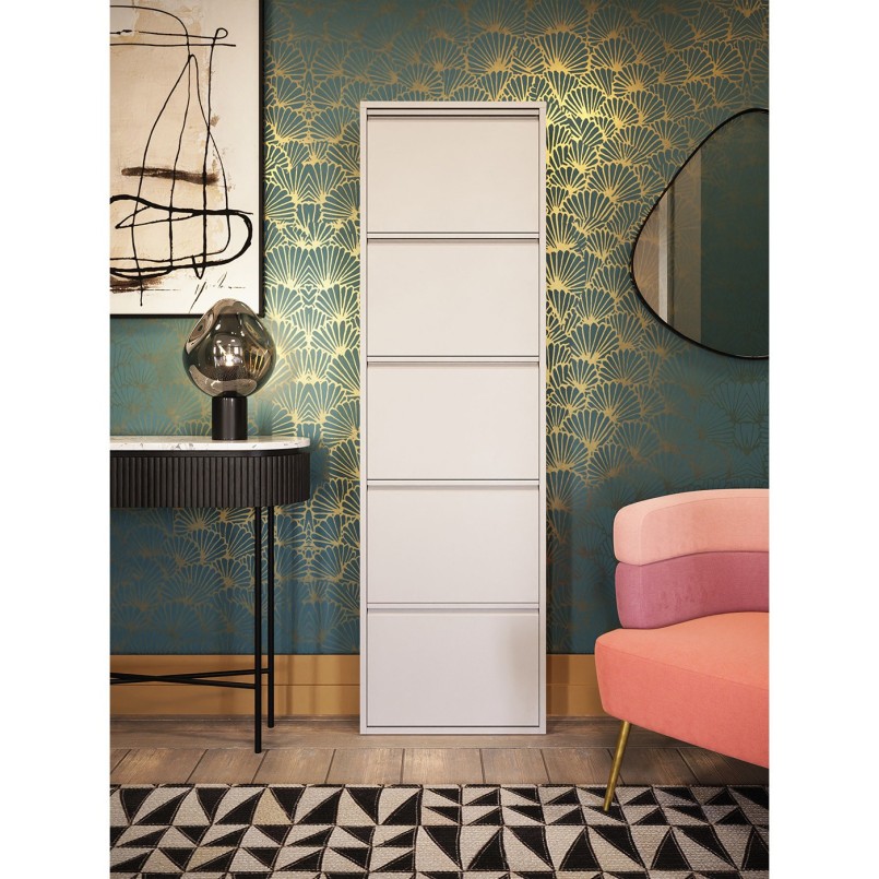Shoe Container Caruso cream 5 drawers Kare Design