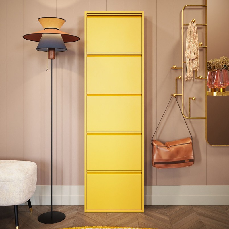 Yellow shoe rack - Caruso - Kare Design