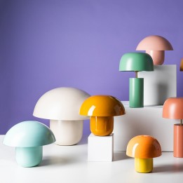 Lampe champignon rétro en acier beige - Mushroom - Kare Design