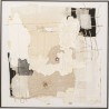 Tableau abstrait beige texturé carré - Arty Collage - Kare Design