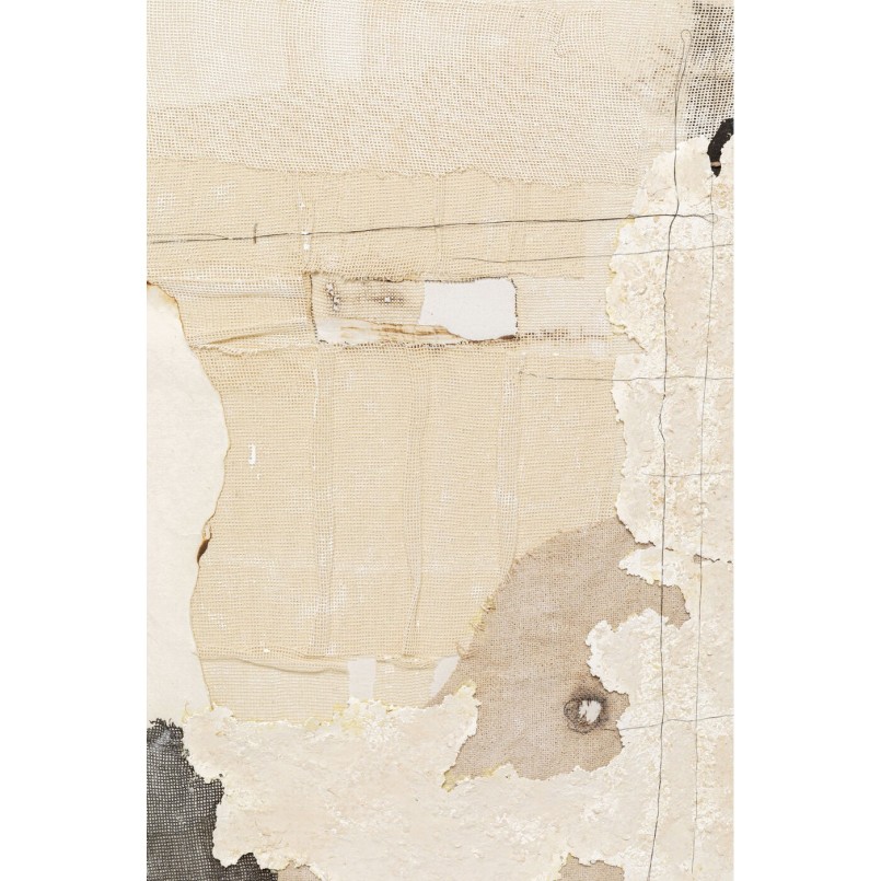 Tableau abstrait beige texturé carré - Arty Collage - Kare Design