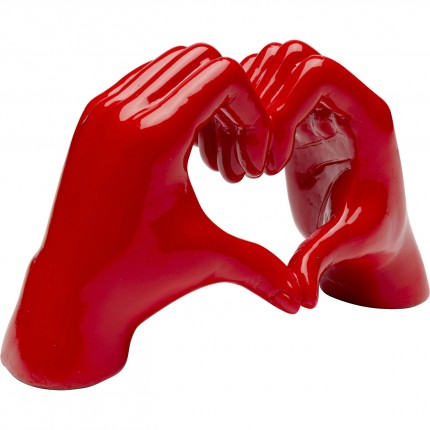 Déco mains rouges coeur Kare Design