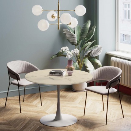 Table Veneto 110cm crème Kare Design