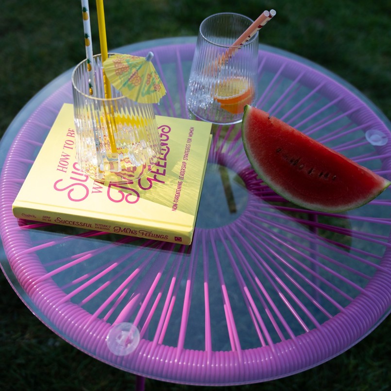 Pink garden side table - Acapulco - Kare Design