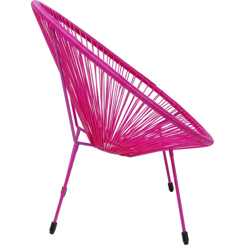 Pink garden armchair and side table - Acapulco - Kare Design