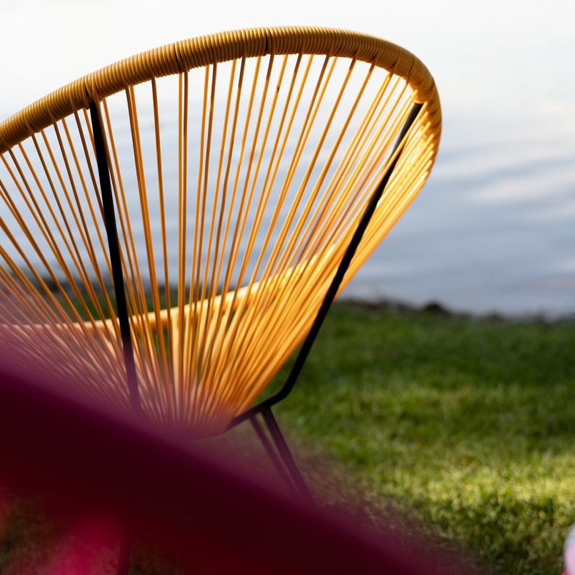 Orange garden armchair - Acapulco - Kare Design