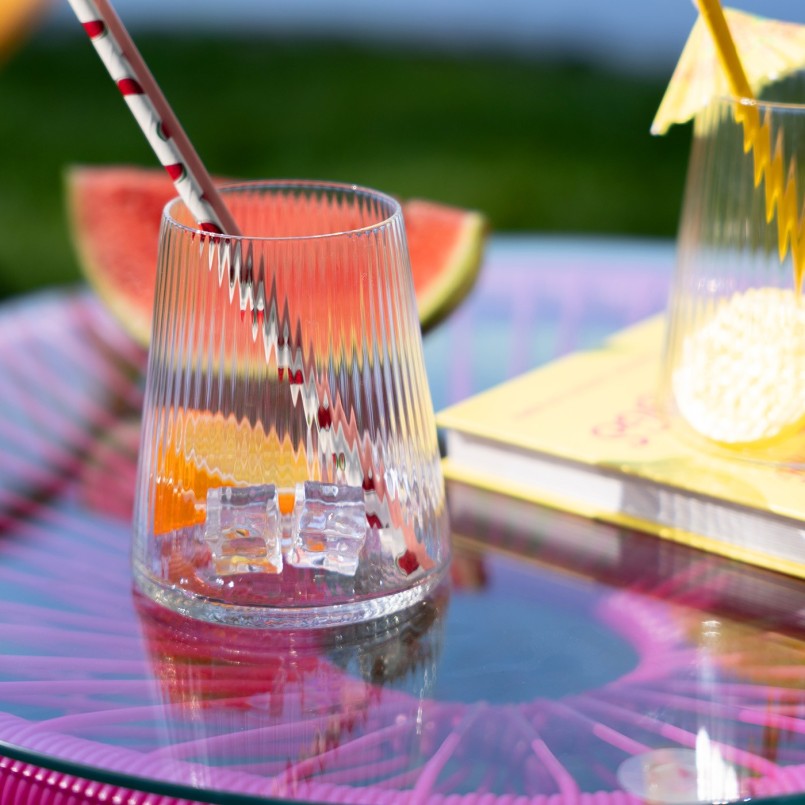 Verres à eau set de 4 - Riffle - Kare Design