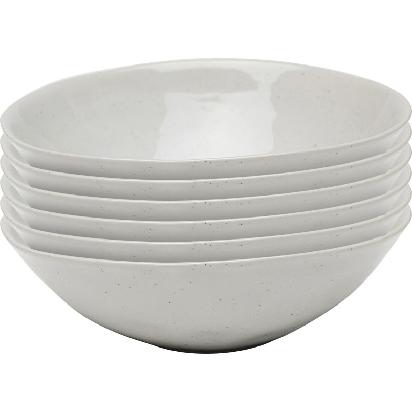 White bowls with blue heart - Cuori - Kare Design