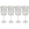 Verres à vin billes multicolores 3D - Party Dots - Kare Design