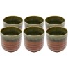 Red and green earthenware cups - Ari - Kare Design