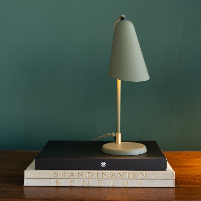 Lampe rétro en acier vert sage - Mira - Kare Design