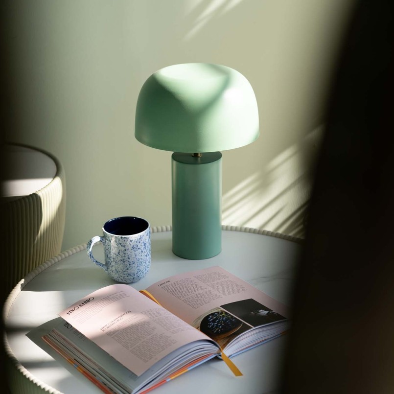 Lampe de table rétro verte - Loungy - Kare Design