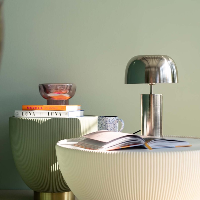 Table d'appoint en céramique et simili vert - Endless - Kare Design
