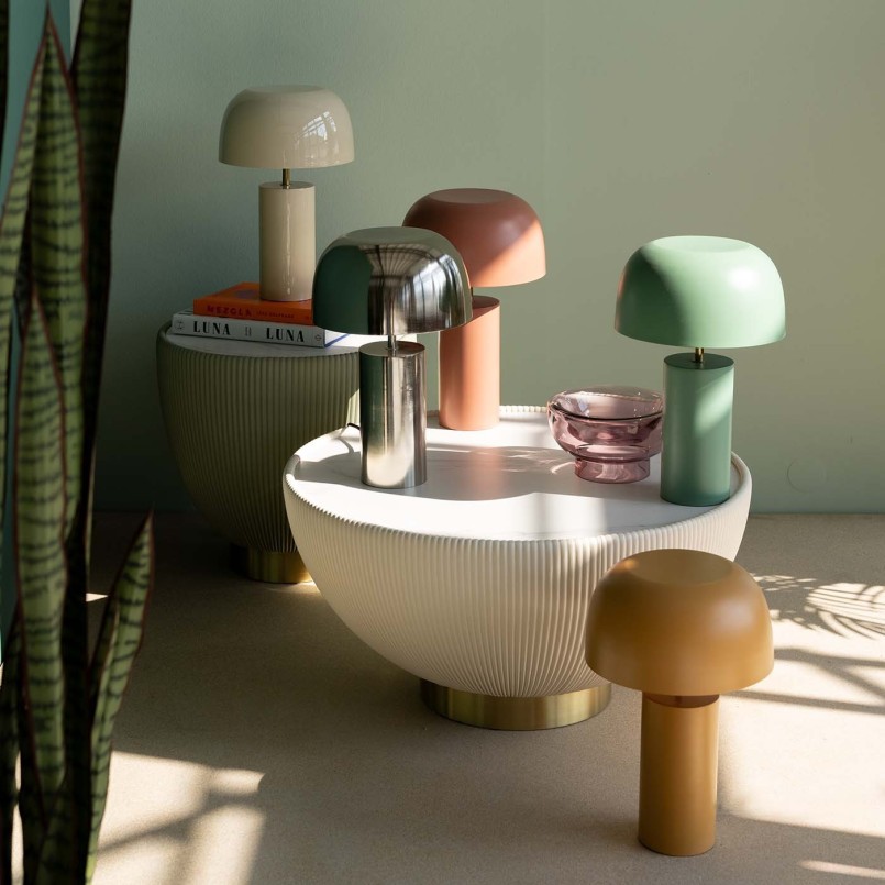 Lampe de table rétro verte - Loungy - Kare Design