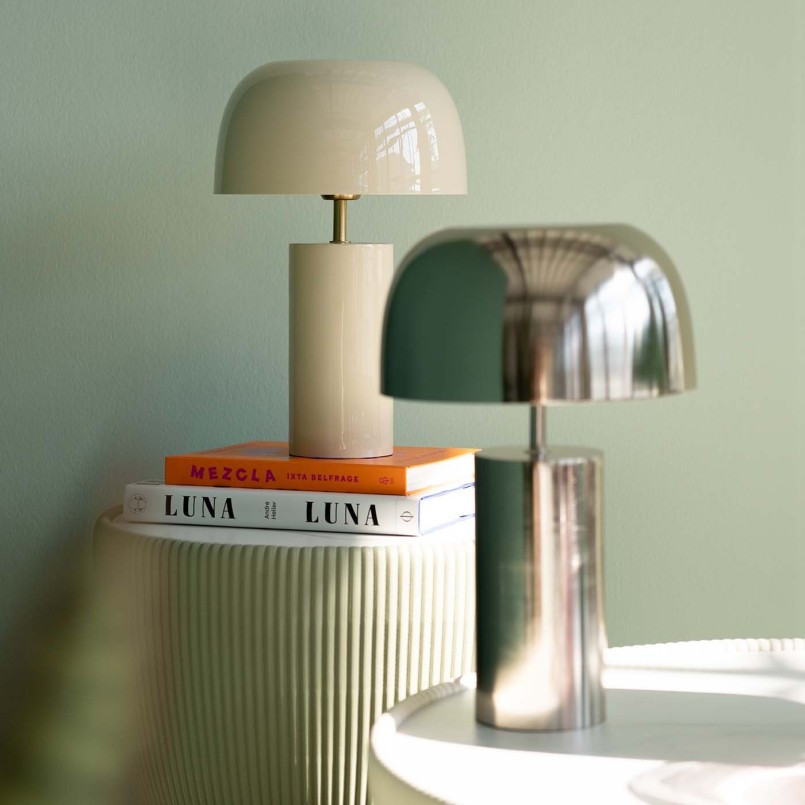 Retro beige table lamp - Loungy - Kare Design