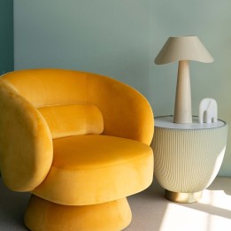 Lampe rétro crème en acier - Cloudy Round - Kare Design