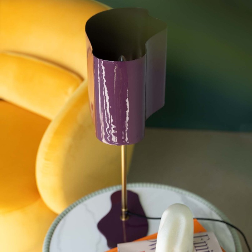 Lampe nuage en acier violet et doré - Cloudy - Kare Design