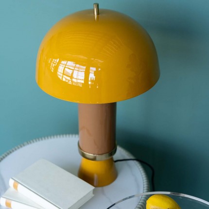 Lampe Josy jaune et marron Kare Design