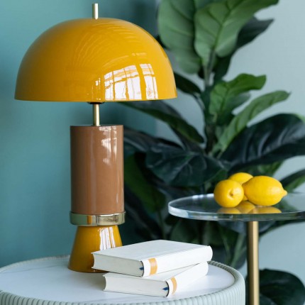 Lampe Josy jaune et marron Kare Design