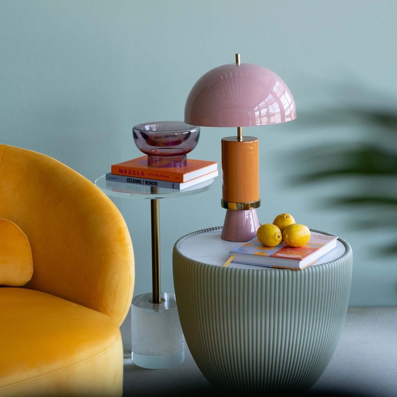 Retro pink and orange lamp - Josy - Kare Design