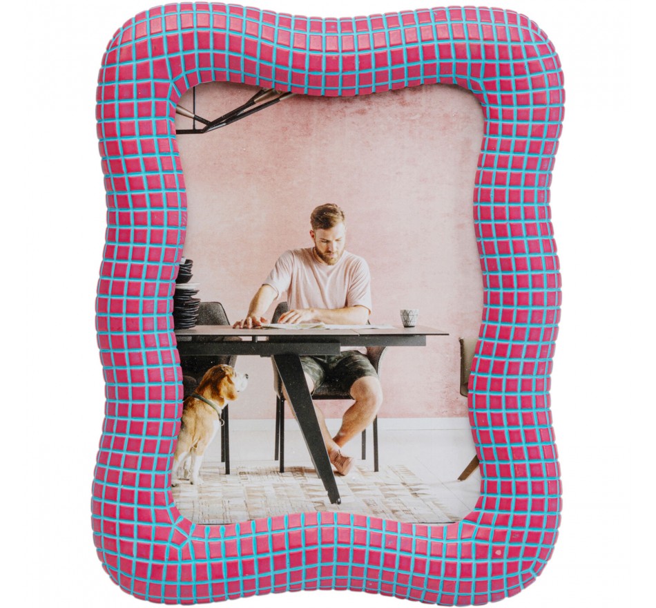 Picture Frame Wavy 18x23cm pink Kare Design Picture Frame Wavy 18x23cm pink Kare Design