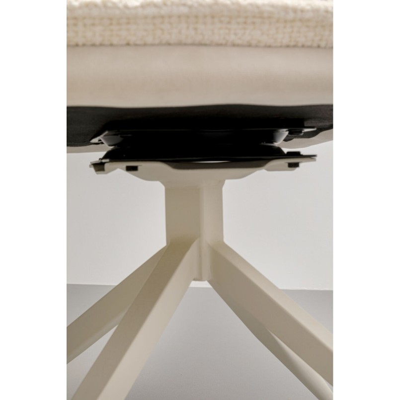 Chaise pivotante Hilla blanc
