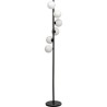 Lampadaire Scala Balls Milky noir 160cm