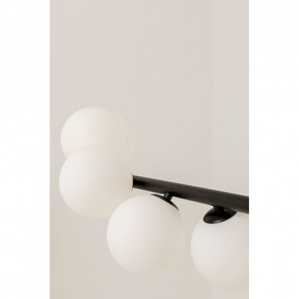Suspension Scala Balls 150cm noire et blanche Kare Design