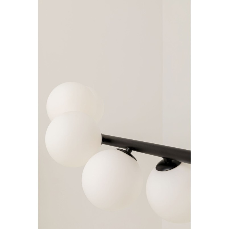 Suspension Scala Balls Milky noir 150cm