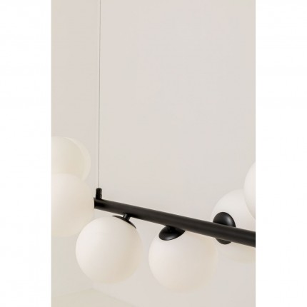 Suspension Scala Balls 150cm noire et blanche Kare Design