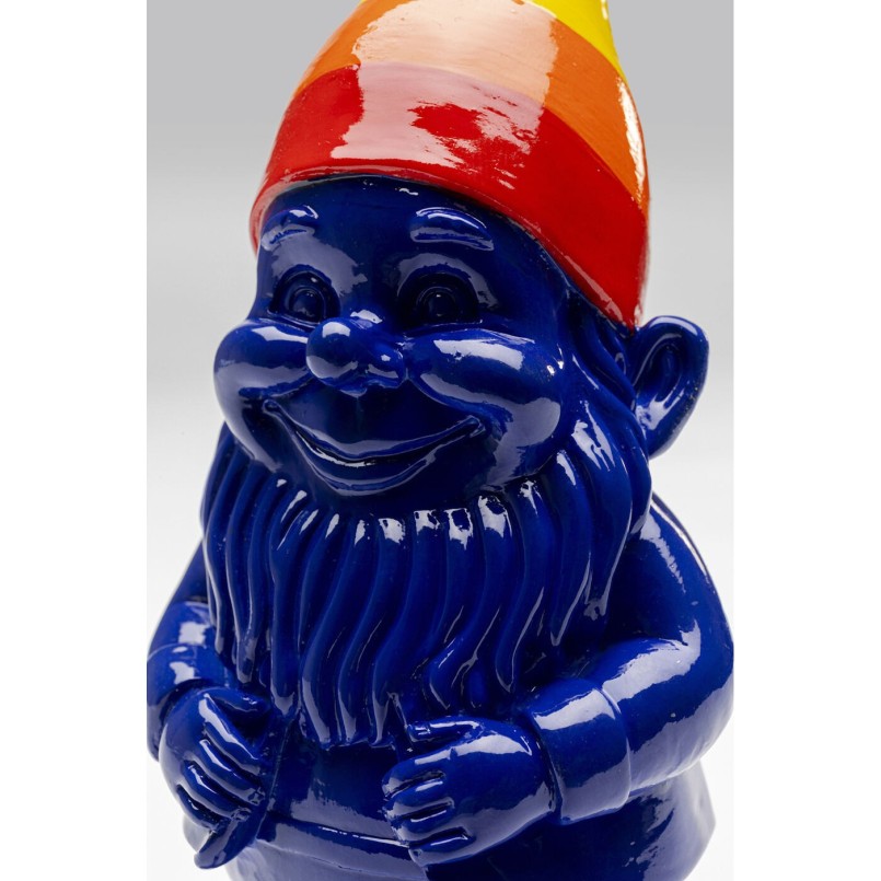Figurine décorative Gnome Standing Rainbow bleu 21