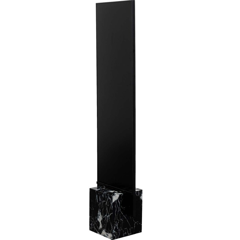 Miroir noir sur pied en marbre - Hulda - Kare Design