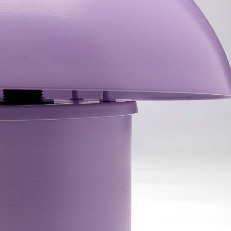 Lampe champignon rétro en acier violette - Mushroom - Kare Design