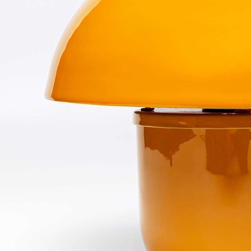 Lampe rétro en acier jaune - Mushroom - Kare Design