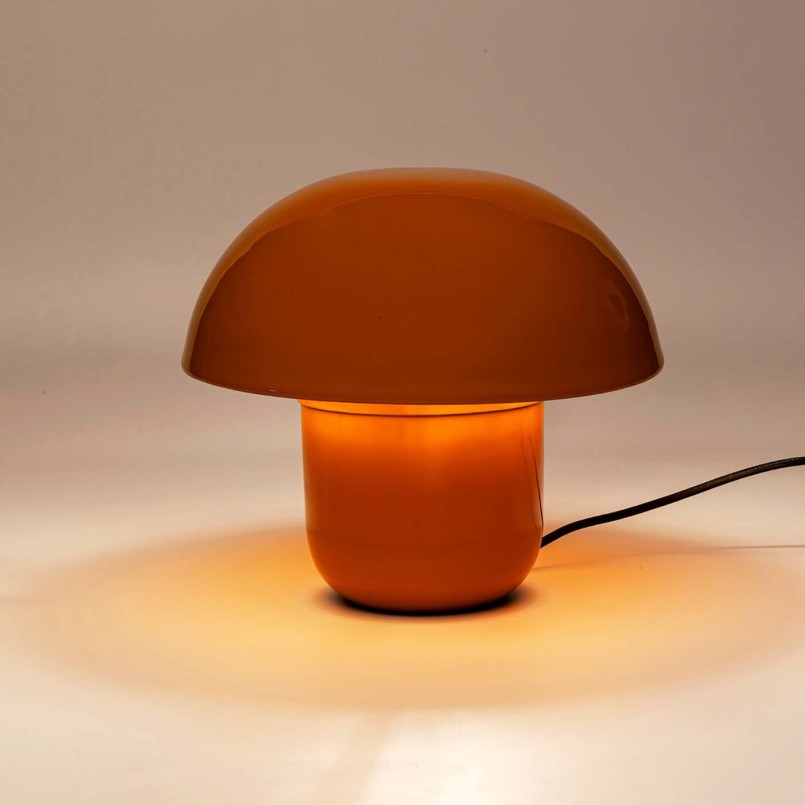 Lampe rétro en acier jaune - Mushroom - Kare Design