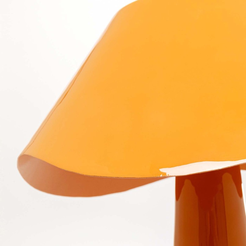 Retro orange steel lamp - Cloudy Round - Kare Design