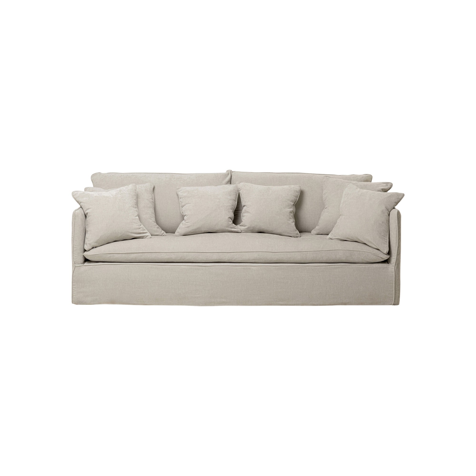 Canapé Boheme 3.5 places crème 227cm