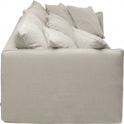 Sofa Boheme 3-seater cream Kare Design