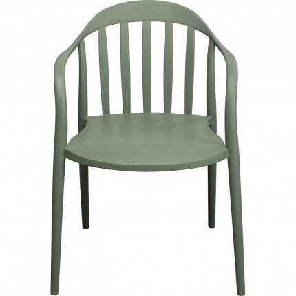 Outdoor Chair with armrests Flores green Kare Design
