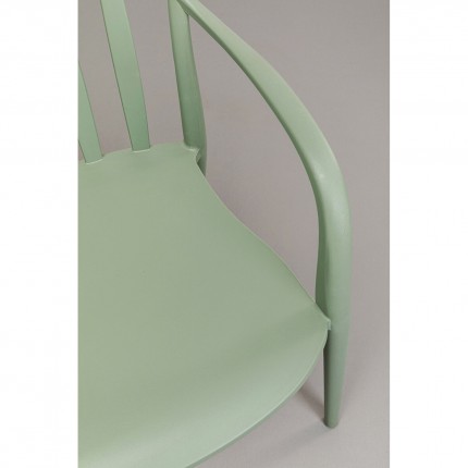 Outdoor Chair with armrests Flores green Kare Design